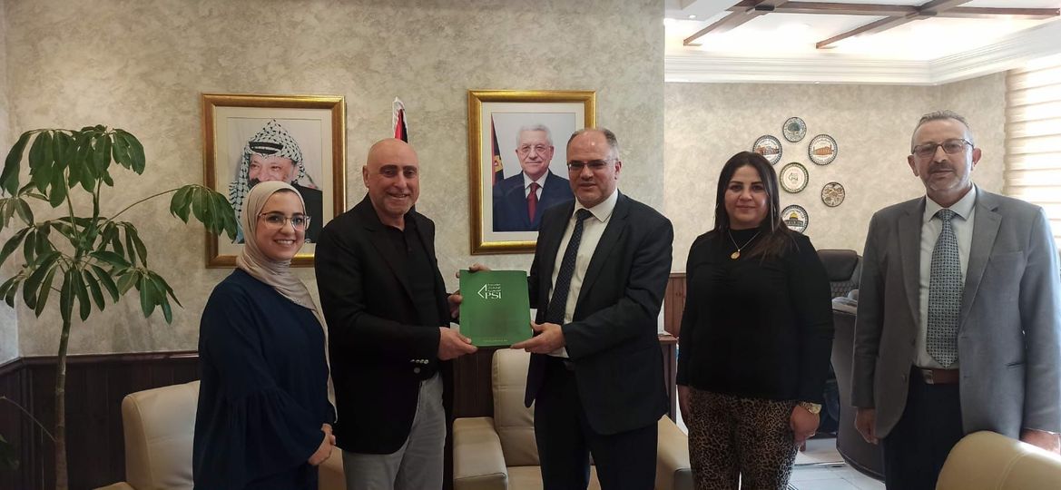 "Signing of a Memorandum of Understanding between the Palestinian Standards and Metrology Institute and Sanad Construction Resources Company"